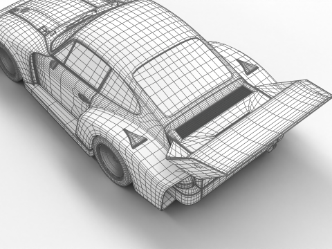 Porsche 935 Le Mans 1979 Barbour Racing 2nd Place 3D Модель