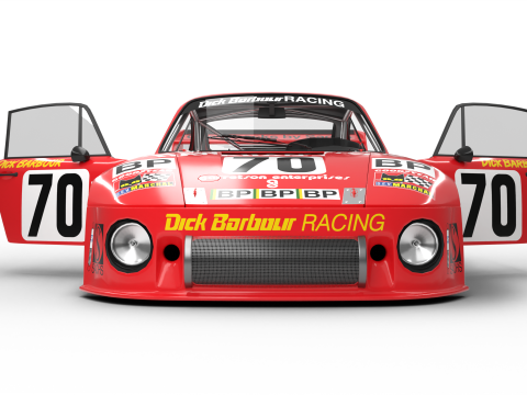 Porsche 935 Le Mans 1979 Barbour Racing 2nd Place HQ 3D Model