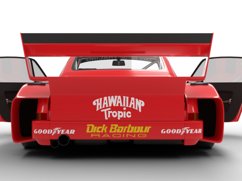 Porsche 935 Le Mans 1979 Barbour Racing 2nd Place HQ 3D Model