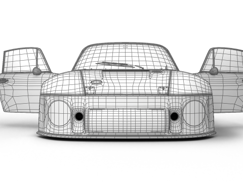 Porsche 935 Le Mans 1979 Barbour Racing 2nd Place HQ 3D Model