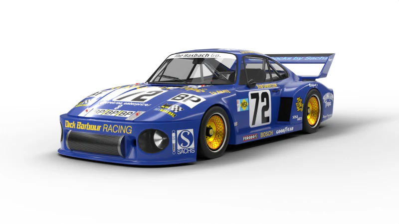 Porsche 935 Le Mans 1979 79 Barbour Racing 3D Modell .c4d .max .obj .3ds .fbx .stl .blend 
