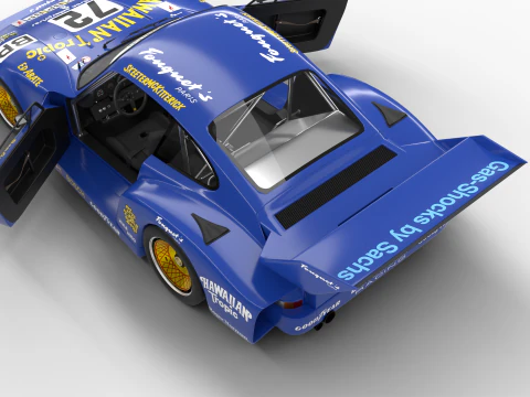 Porsche 935 Le Mans 1979-79 Barbour Racing HQ 3D Model