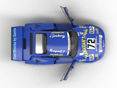 Porsche 935 Le Mans 1979-79 Barbour Racing HQ 3D Model