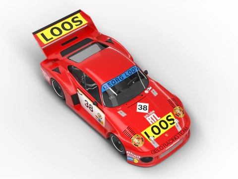 Porsche 935 77 Gelo No67 Winner DRM Nurburgring Racing 1977 3D Model