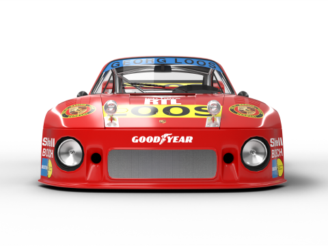 Porsche 935 77 Gelo No67 Winner DRM Nurburgring Racing 1977 Modèle 3D