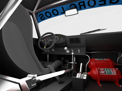 Porsche 935 77 Gelo No67 Winner DRM Nurburgring Racing 1977 Modèle 3D