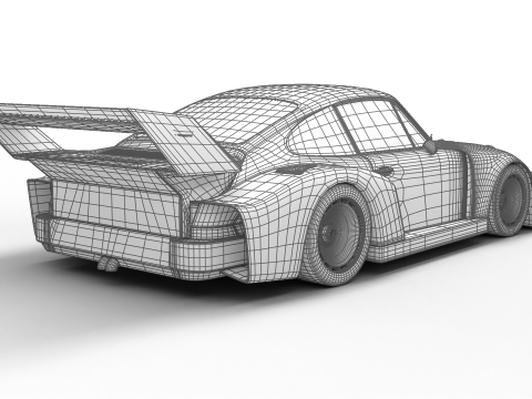 Porsche 935 77 Gelo No67 Winner DRM Nurburgring Racing 1977 Modèle 3D