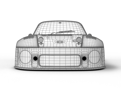 Porsche 935 77 Gelo No67 Winner DRM Nurburgring Racing 1977 Modèle 3D