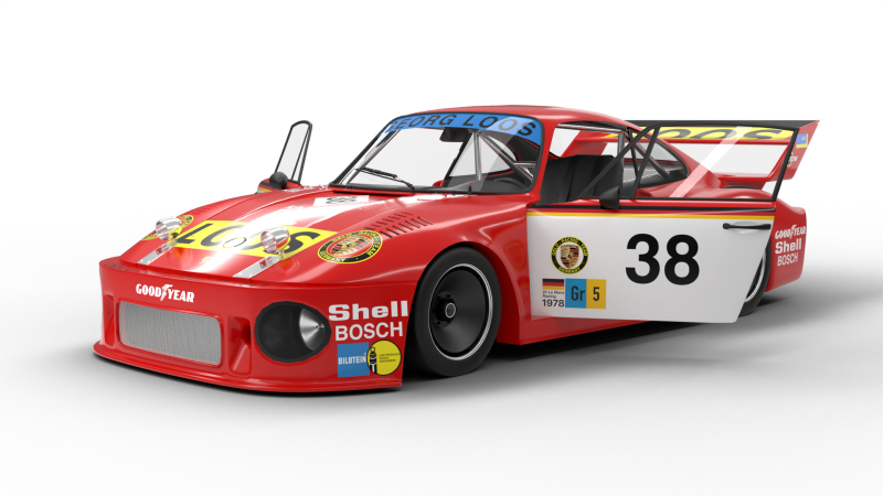 Porsche 935 77 Gelo No67 Winner DRM Nurburgring Racing 1977 HQ 3D Model .c4d .max .obj .3ds .fbx .stl .blend 