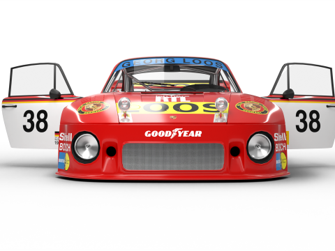 Porsche 935 77 Gelo No67 Winner DRM Nurburgring Racing 1977 HQ 3D Model