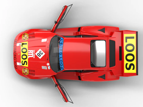 Porsche 935 77 Gelo No67 Winner DRM Nurburgring Racing 1977 HQ 3D Model