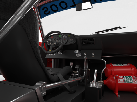 Porsche 935 77 Gelo No67 Winner DRM Nurburgring Racing 1977 HQ 3D Model