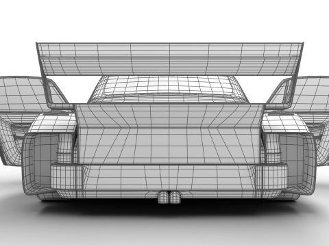 Porsche 935 77 Gelo No67 Winner DRM Nurburgring Racing 1977 HQ 3D Model