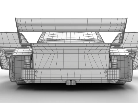 Porsche 935 77 Gelo No67 Winner DRM Nurburgring Racing 1977 HQ 3D Model