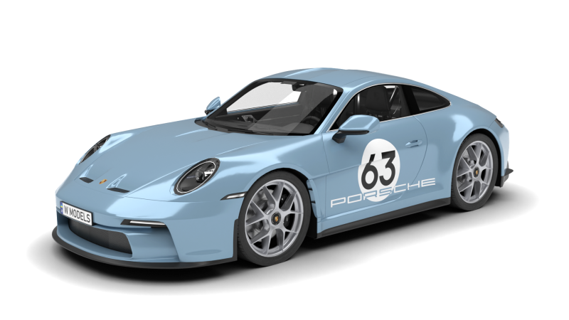 Porsche 911 S-T 2024 Model 3D .c4d .max .obj .3ds .fbx .stl .blend 