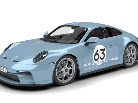 Porsche 911 S-T 2024 3D Model