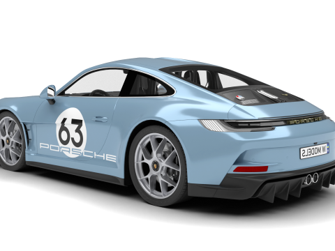 Porsche 911 S-T 2024 Model 3D