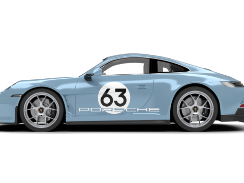Porsche 911 S-T 2024 Model 3D