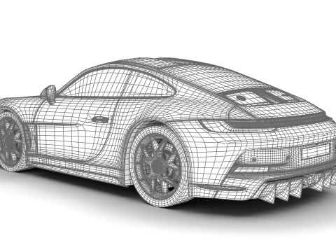Porsche 911 S-T 2024 Model 3D