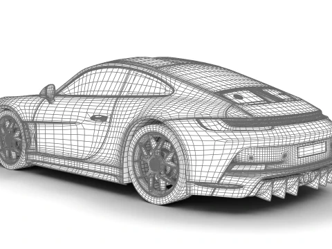 Porsche 911 ST 2024 3D Model