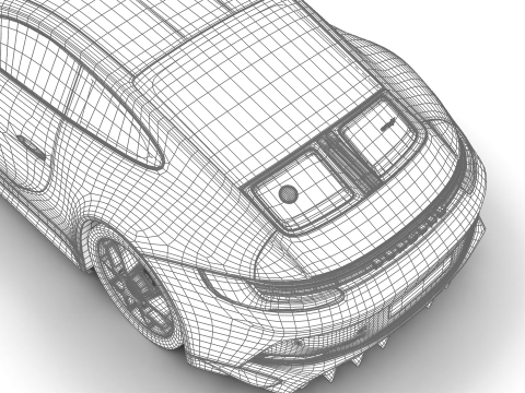 Porsche 911 S-T 2024 Model 3D