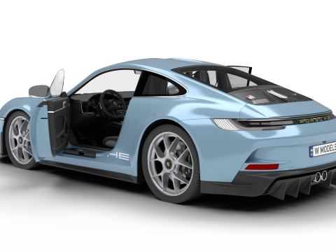Porsche 911 S-T 2024 HQ 3D Модель