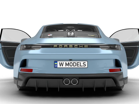 Porsche 911 S-T 2024 HQ 3D Model