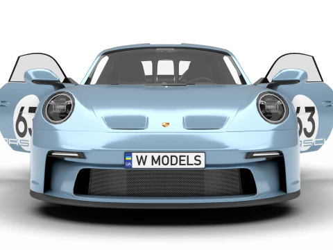 Porsche 911 S-T 2024 HQ 3D Model