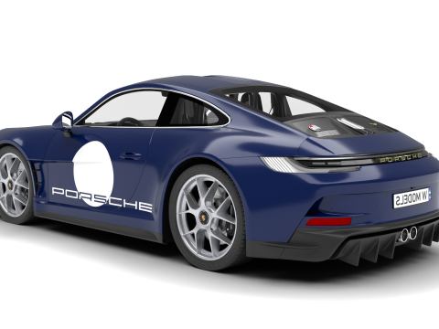 Porsche 911 S-T 2024 3D Модель