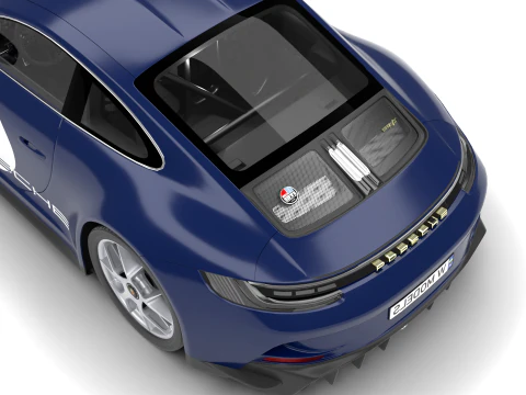 保时捷 911 S-T 2024 3D 模型