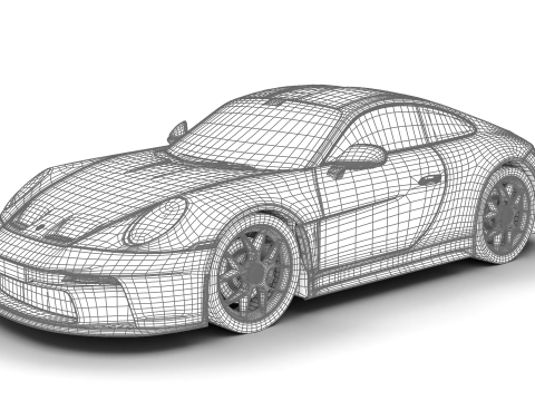 Porsche 911 S-T 2024 3D Модель