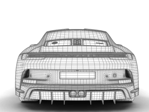 保时捷 911 S-T 2024 3D 模型