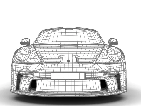 保时捷 911 S-T 2024 3D 模型