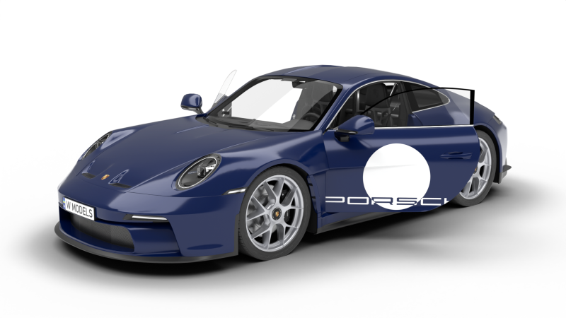 Porsche 911 S-T 2024 HQ Modelo 3D .c4d .max .obj .3ds .fbx .stl .blend 