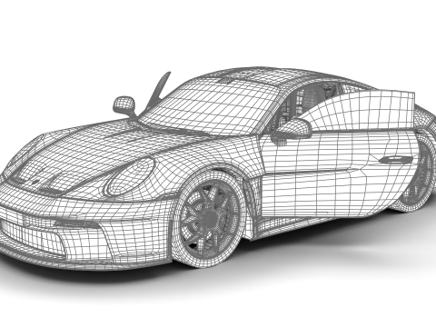 Porsche 911 S-T 2024 HQ Modelo 3D