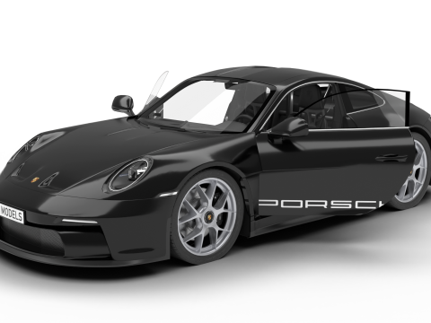 Porsche 911 S-T 2024 HQ 3D Model