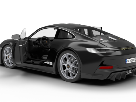 Porsche 911 S-T 2024 HQ 3Dモデル