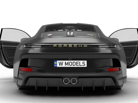 Porsche 911 S-T 2024 HQ 3Dモデル