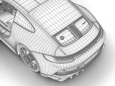 Porsche 911 S-T 2024 Genel Merkez 3D Model