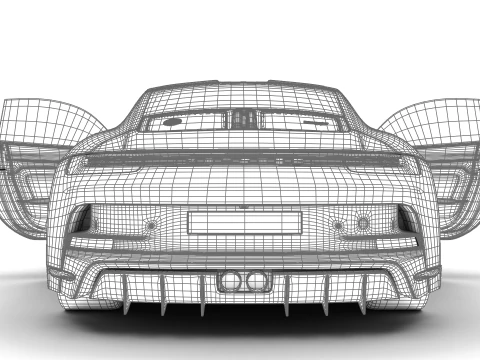 Porsche 911 S-T 2024 Genel Merkez 3D Model