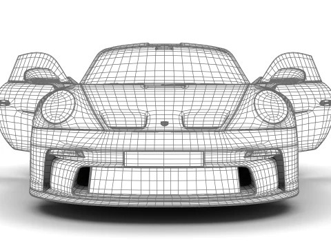 Porsche 911 S-T 2024 Genel Merkez 3D Model