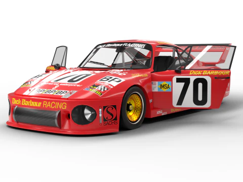 Pack interior do carro Porsche 935 HQ Modelo 3D