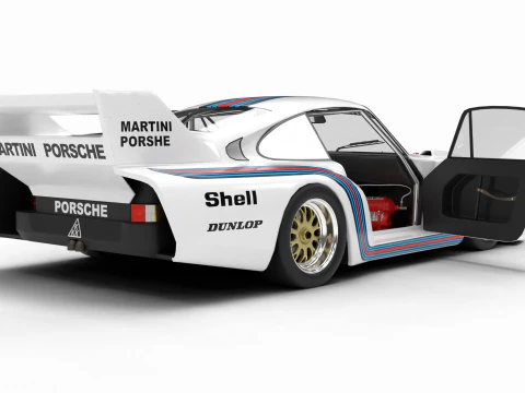 Pack interior do carro Porsche 935 HQ Modelo 3D