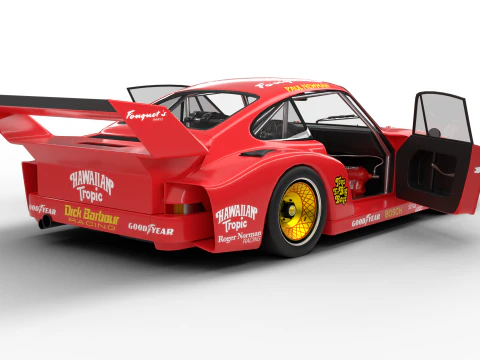Pack interior do carro Porsche 935 HQ Modelo 3D