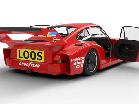 Pack interior do carro Porsche 935 HQ Modelo 3D