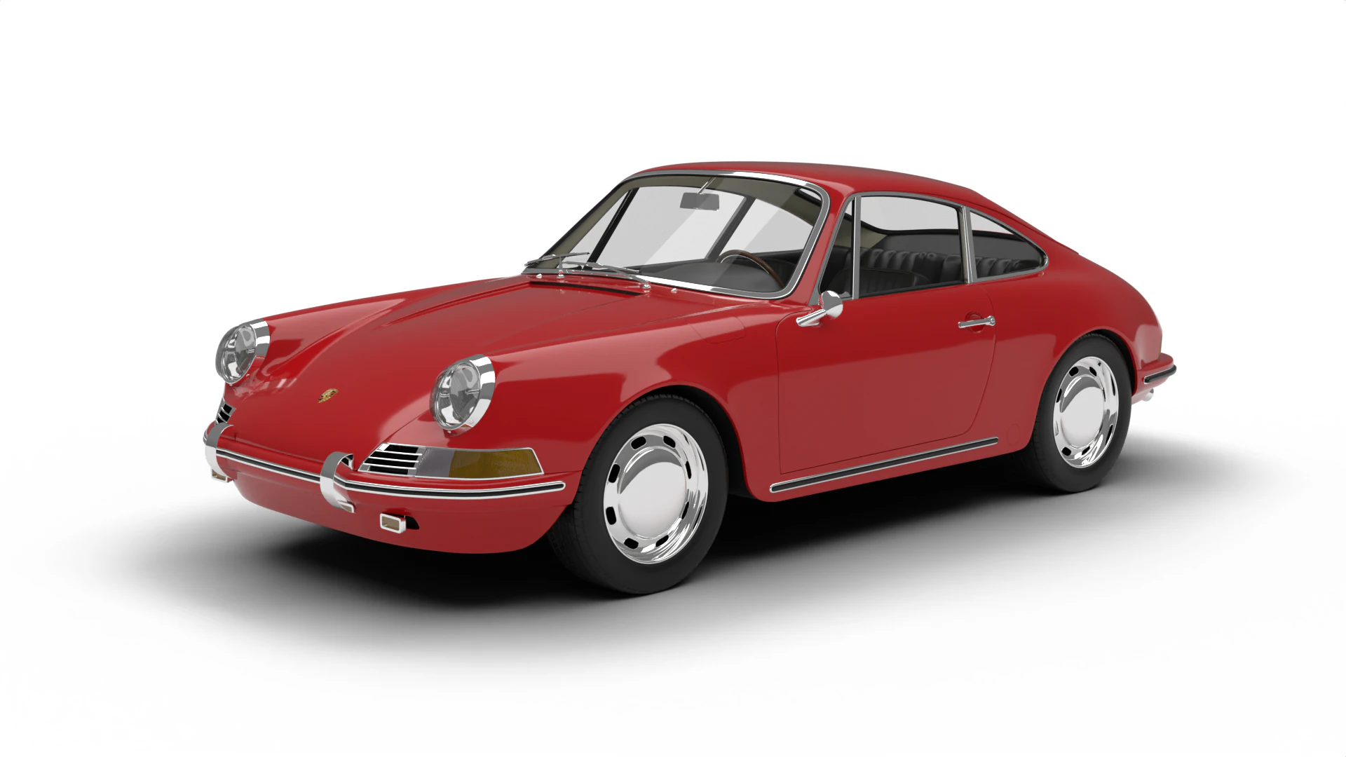 Porsche 911 1964 3D Model .c4d .max .obj .3ds .fbx .stl .blend 