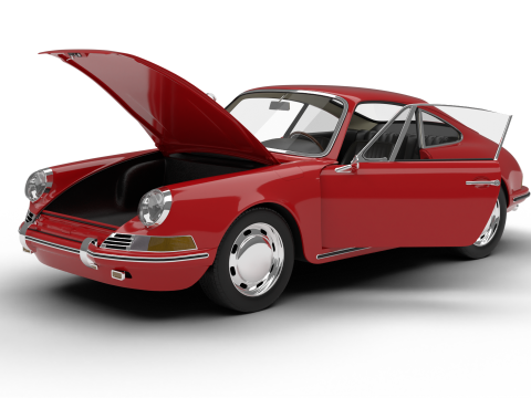 Porsche 911 1964 HQ 3D Model