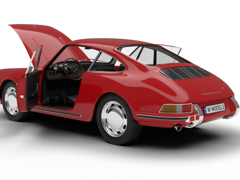 Porsche 911 1964 HQ 3Dモデル