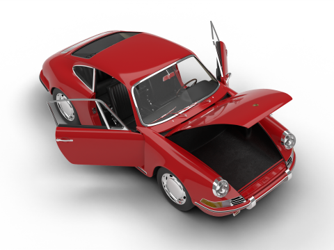 Porsche 911 1964 HQ 3Dモデル