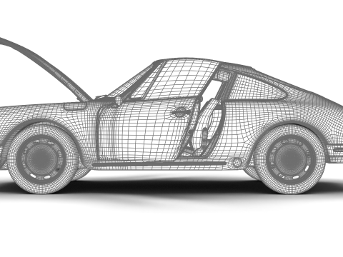 Porsche 911 1964 HQ 3Dモデル
